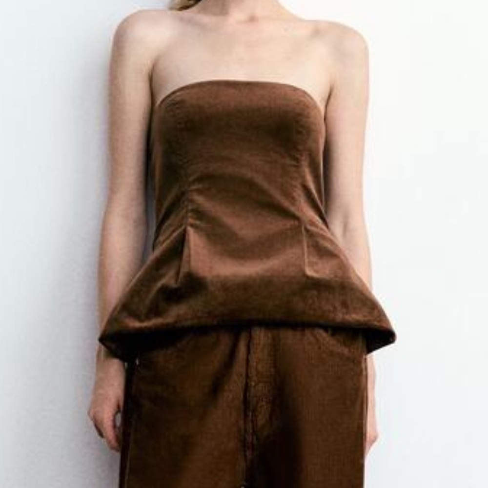 Zara Chocolate Brown Women's Trousers
